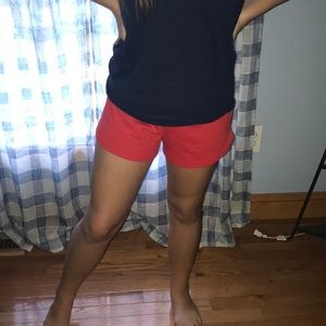 Red shorts